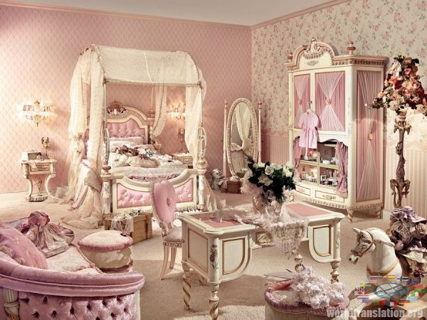 спальня в стиле рококо